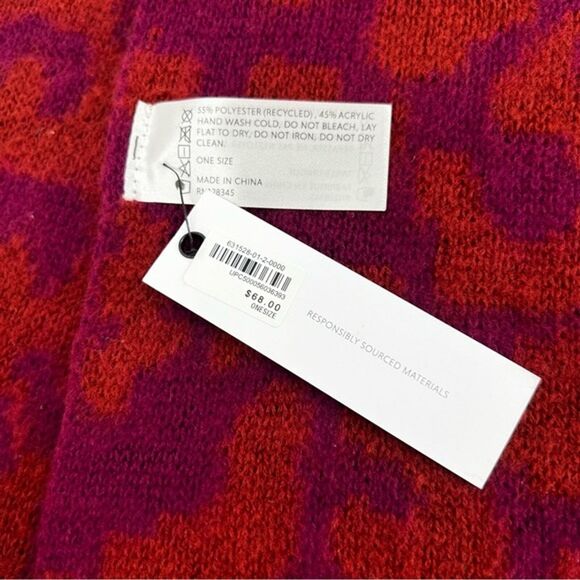 Athleta Morro Cozy Leopard Scarf in Dried Cinnamon - NWT - Picture 5 of 7